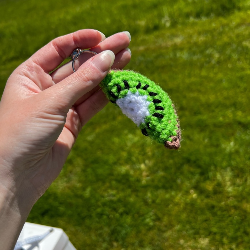 Custom Bundle of 3 Hand Crocheted Lime Keychains - Picture 15 of 16